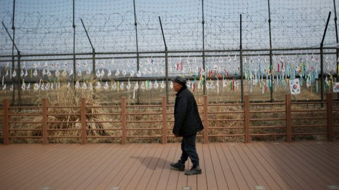 Ngăn cách giữa 2 miền Triều Tiên 