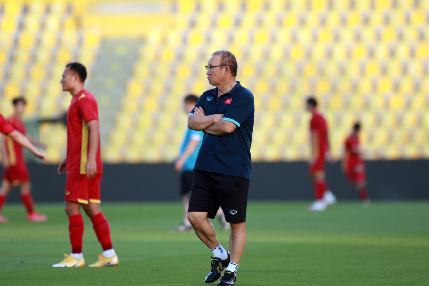 HLV Park Hang-seo và nhiều tuyển thủ vắng mặt ngày đầu hội quân của tuyển Việt Nam. (ảnh Hữu Phạm)