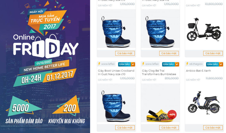 Lãnh đạo Cục Thương mại điện tử và Kinh tế số (Bộ Công Thương) cho hay, nhiều sản phẩm sẽ được bán với giá 0 đồng trong ngày ua sắm trực tuyến – Online Friday