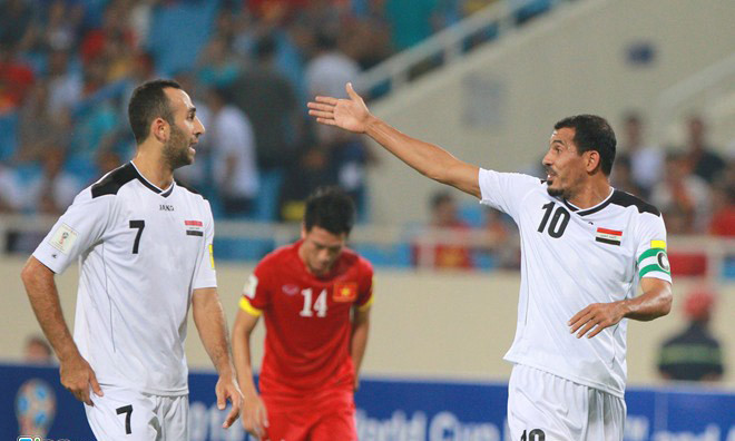 Iraq đã gặp rất nhiều khó khăn trước Việt Nam. Ảnh: Zing