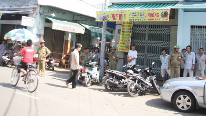 Khu vực xảy ra hỗn chiến 