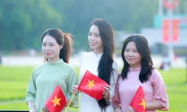 Khối xếp hình nghệ thuật tại lễ kỷ niệm, diễu binh, diễu hành 2/9 sẽ tổng duyệt ở Quảng trường Ba Đình