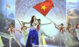 Ca sĩ Dương Hoàng Yến, Tùng Dương hát ở lễ khai mạc Triển lãm thành tựu đất nước 