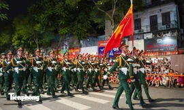 Những khoảnh khắc ấn tượng trong buổi tổng hợp luyện lần 2 tại Quảng trường Ba Đình