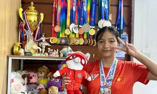 Nữ sinh 12 tuổi giành huy chương Vàng trượt băng châu Á