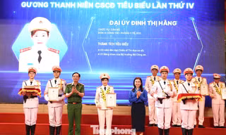 Tuyên dương 19 gương thanh niên Cảnh sát cơ động tiêu biểu