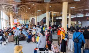 Bến cảng đặc khu Vân Đồn đông nghịt khách 