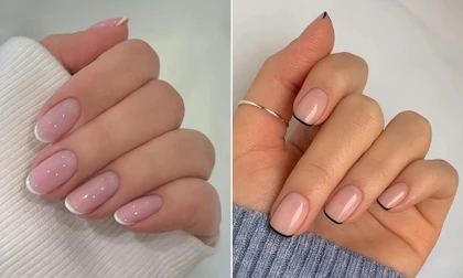 Biến tấu đơn giản giúp bộ nail tối giản trở nên đặc biệt hơn trong mùa lễ hội