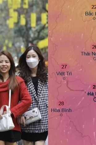 Thủ đô Hà Nội trên đà tăng nhiệt, lên gần 30 độ C vào hôm nào?