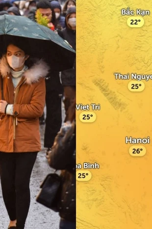 Dự báo thời tiết mưa ẩm ở Hà Nội trong ngày đầu tiên đi làm trở lại