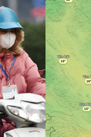 Ngày 2/1 rét nhất trong đợt không khí lạnh đầu năm, nhiệt độ bao nhiêu?