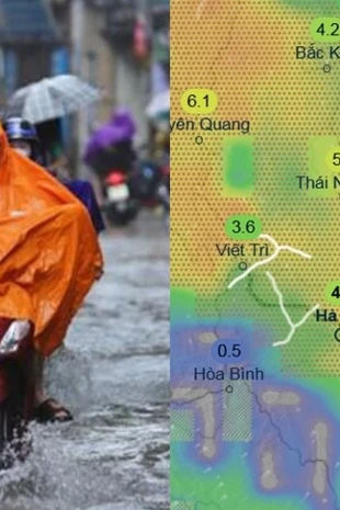 Sắp có đợt mưa dông kéo dài ở miền Bắc, thời tiết Hà Nội mát mẻ