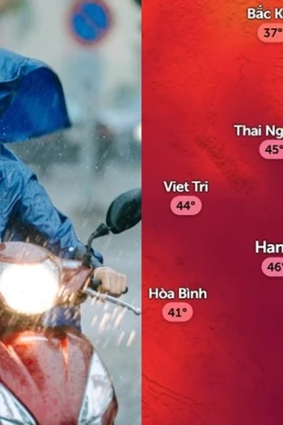Hà Nội oi nóng dịp cuối tuần, lên tới 46 độ C trước khi đón mưa giải nhiệt 