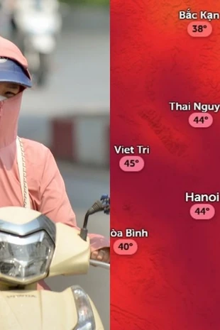Thời tiết Hà Nội oi bức khi nắng nóng duy trì nhiều giờ trong ngày