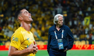 Ronaldo và HLV Jorge Jesus.