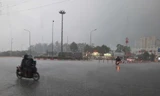 TPHCM trời tối sầm, mưa lớn trút xuống nhiều nơi