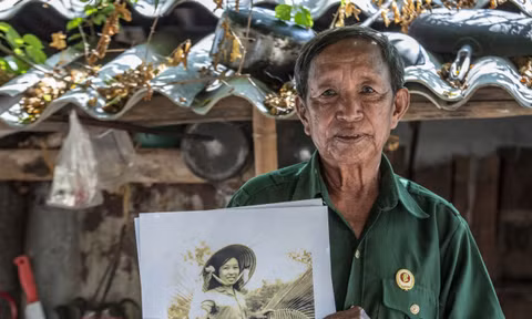 Ông Phạm Văn Đe, người giao liên năm xưa của bác sĩ Đặng Thùy Trâm Ảnh: Lê Văn Chương 