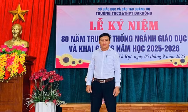 Thầy giáo ở Quảng Trị lao mình xuống sông cứu người giữa dòng nước xiết 