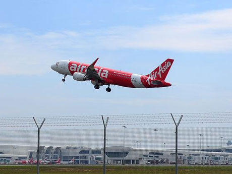 Một chiếc máy bay của hãng AirAsia
