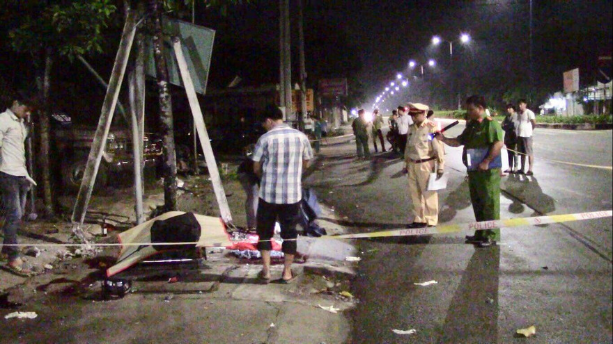 Hiện trường vụ tai nạn khiến 2 người tử vong