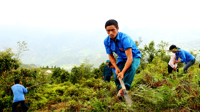ĐVTN Hà Giang ngày càng khẳng định sức trẻ trên những rẻo cao. Ảnh: Xuân Tùng