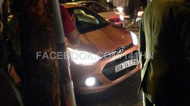 Chiếc xe gây ra vụ tai nạn liên hoàn.