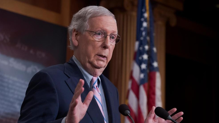 Lãnh đạo phe đa số của đảng Cộng hòa tại Thượng viện Mỹ, ông Mitch McConnell. Ảnh: ABC.