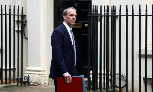 Ngoại trưởng Anh Dominic Raab. Ảnh: Reuters.