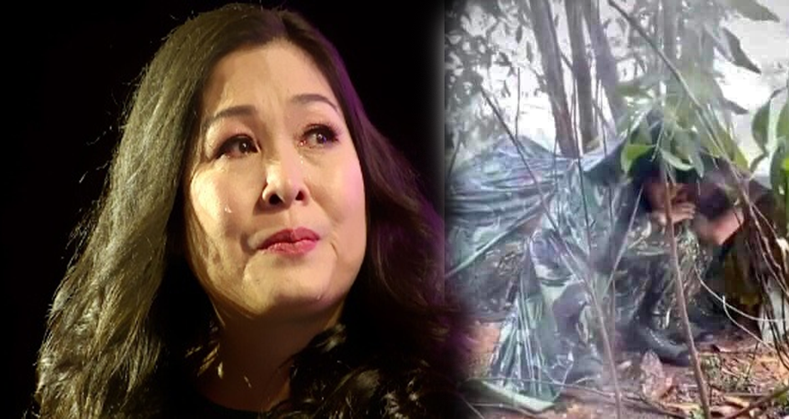 NSND Hồng Vân rớt nước mắt nhìn các chiến sĩ oằn mình dưới mưa rét