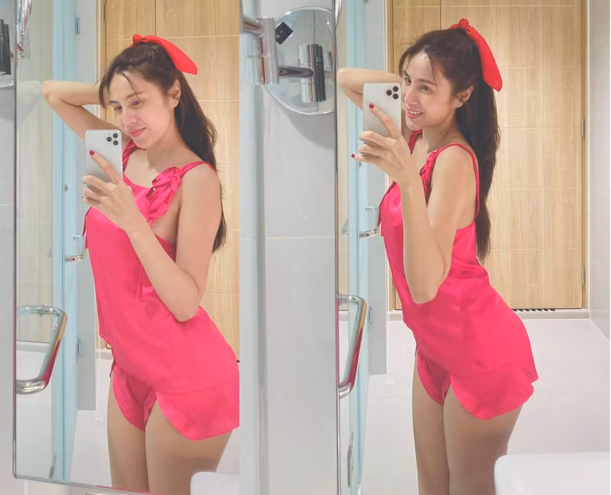 Thuỷ Tiên đăng ảnh mặc đồ ngủ, dân mạng đồng loạt nghi vấn mang bầu