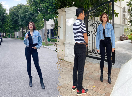 Hồng Diễm khoe cặp chân dài miên man gây 'sốt' mạng xã hội 