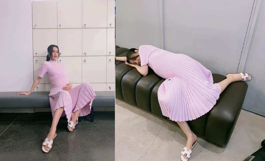 Ninh Dương Lan Ngọc tung ảnh bụng to vượt mặt khiến fan 'hoang mang'