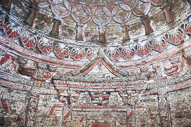 Khai quật mộ cổ, phát hiện bức tranh tường tinh xảo thời nhà Nguyên