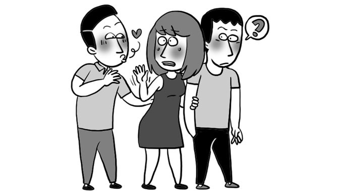 Rối lòng vì bị đeo bám