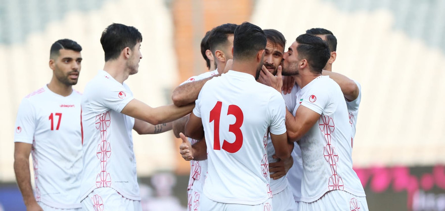 Các cầu thủ Iran ăn mừng trước Campuchia. Ảnh: AFC.