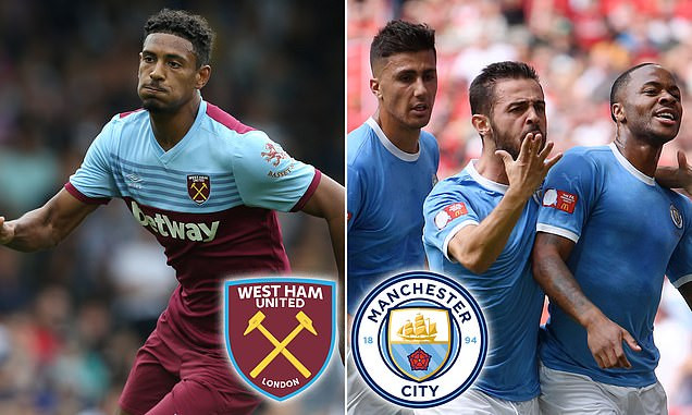 West Ham - Man City, 18h30 tối 10/8.