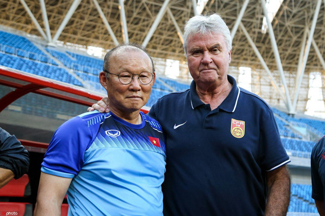  HLV Park Hang Seo gặp lại HLV Guus Hiddink.