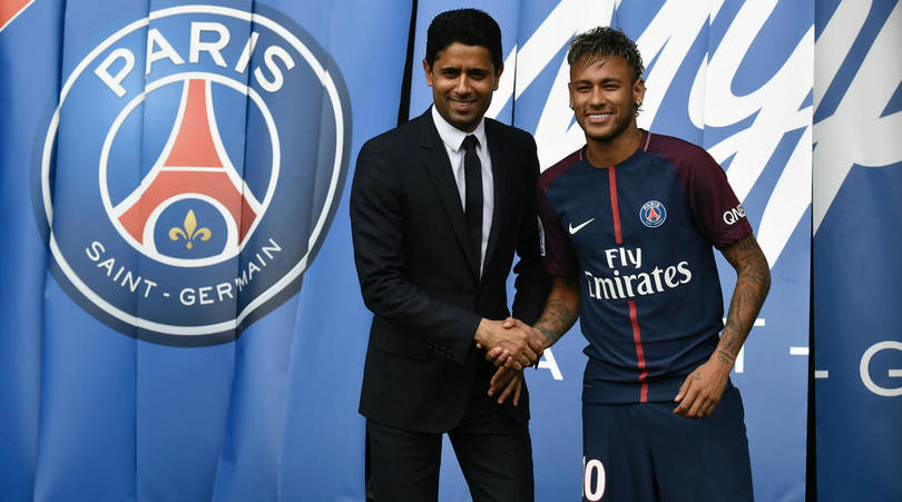 Nasser Al-Khelaifi và cầu thủ đắt giá nhất thế giới Neymar