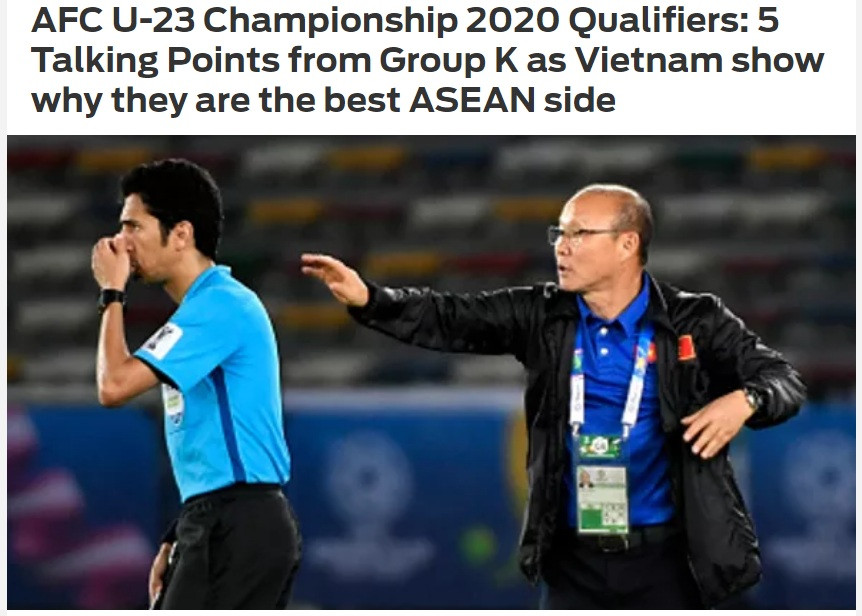 Tiêu đề bài viết Fox Sports ca ngợi U23 Việt Nam