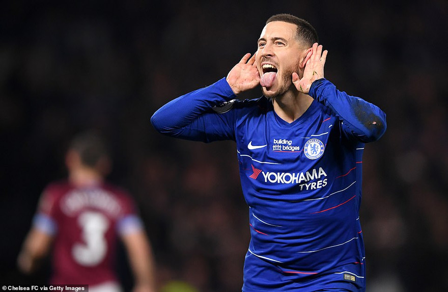 Eden Hazard bùng nổ trước West Ham