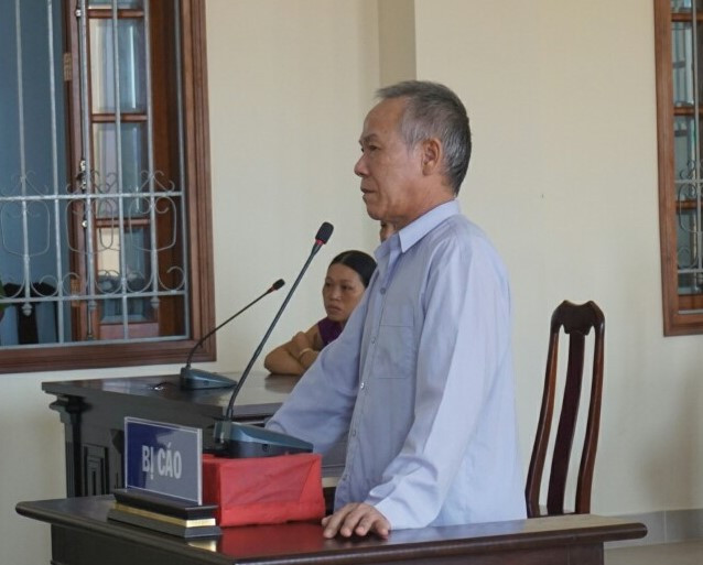 Bị cáo Trí tại phiên tòa.