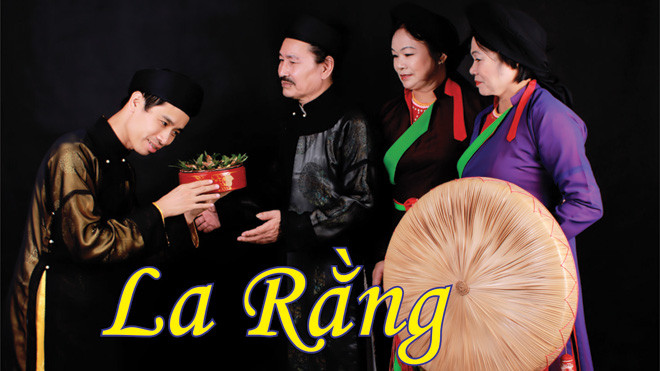 Từ trái sang: Học trò Đình Vũ và các nghệ sĩ Tự Lẫm - Lệ Ngải - Minh Phức trên bìa album “La rằng”