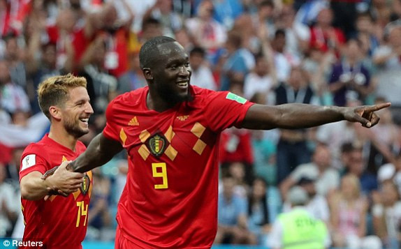 Lukaku đã có 2 bàn thắng ở trận đấu đầu tiên tại World Cup 2018.