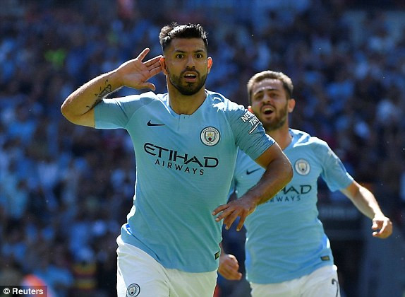 Aguero lập cú đúp
