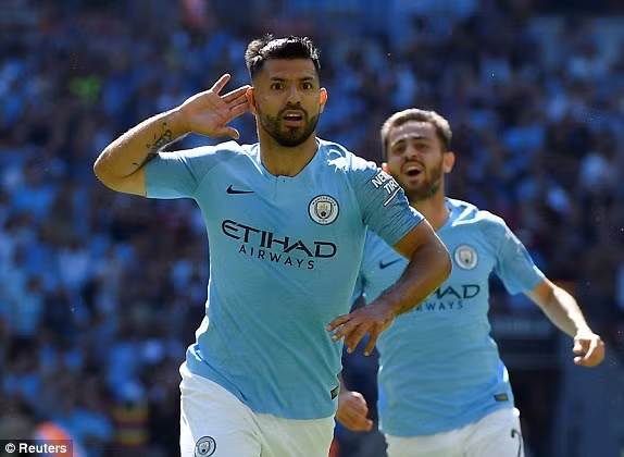 Aguero lập cú đúp