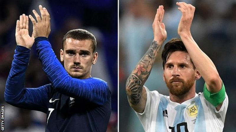 Pháp vs Argentina là cặp đấu tâm điểm của vòng 1/8 World Cup.