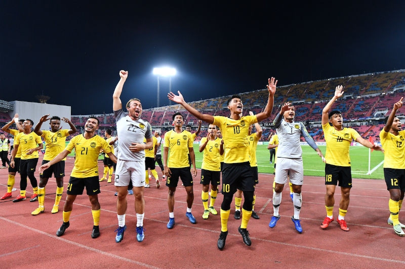 Tuyển Malaysia rất hưng phấn sau khi loại Thái Lan