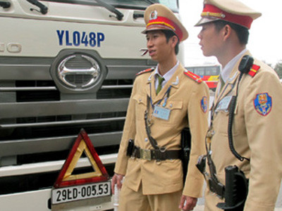 Chiếc xe đầu kéo gây tai nạn bị bắt giữ