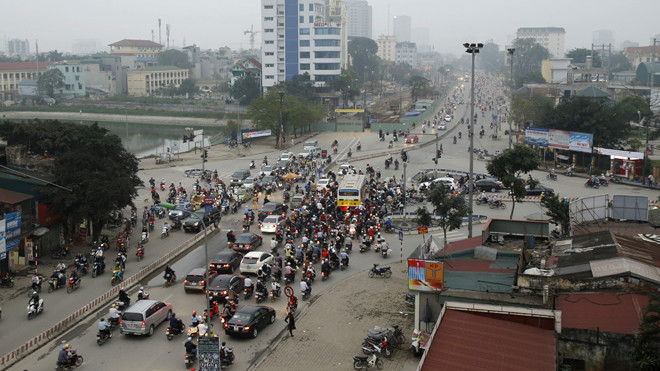 Một đoạn đường Trường Chinh. ảnh: như ý