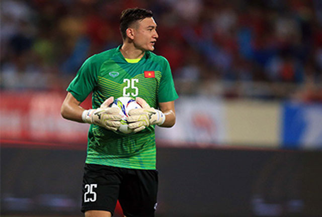 Thủ môn Văn Lâm đã thi đấu khá xuất sắc khi đối đầu với Iran. Ảnh minh họa.